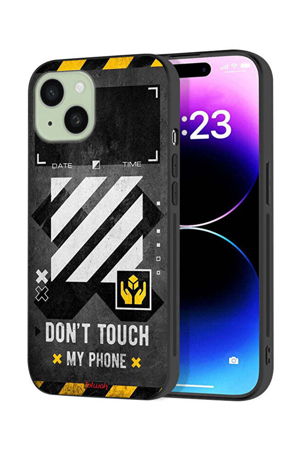 Apple iPhone 15 Plus Protective Case Cover Do Not Touch My Phone