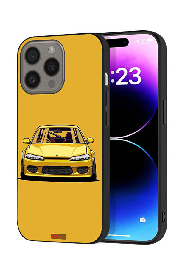 غطاء حماية لجهاز Apple iPhone 15 Pro بتصميم سيارة