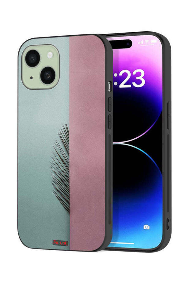 Apple iPhone 15 Plus Protective Case Cover Half Leaves