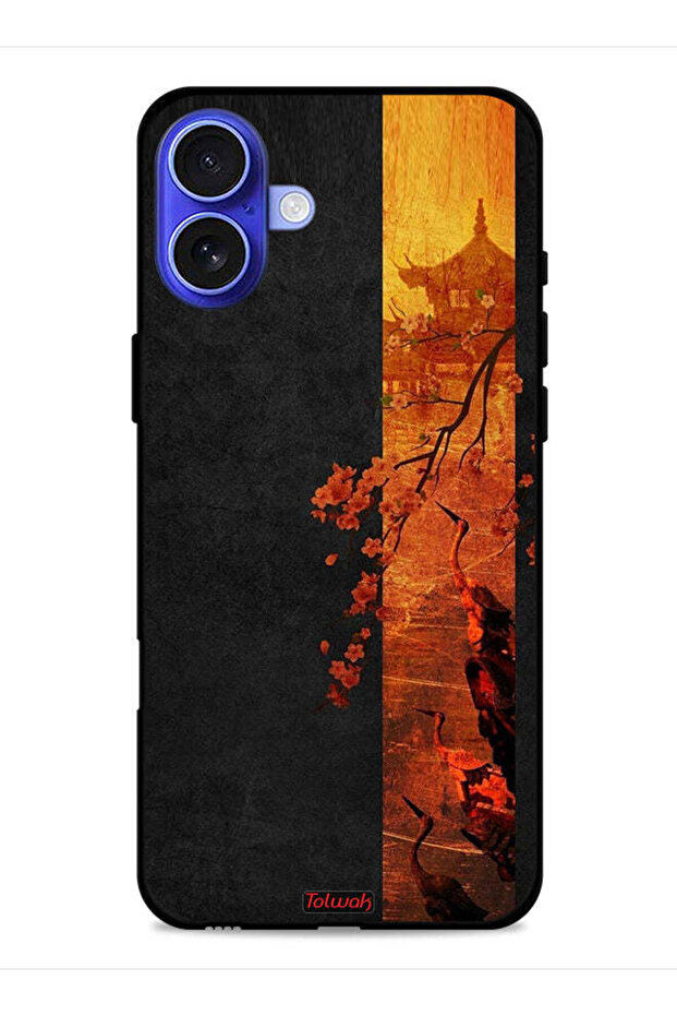 غطاء حماية لجهاز Apple iPhone 16 Plus بألوان الخريف الفنية