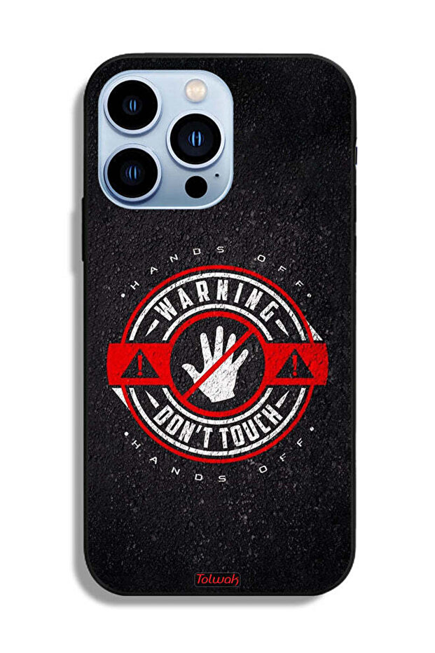 جراب حماية لجهاز Apple iPhone 13 Pro تحذير: لا تلمسه - 2