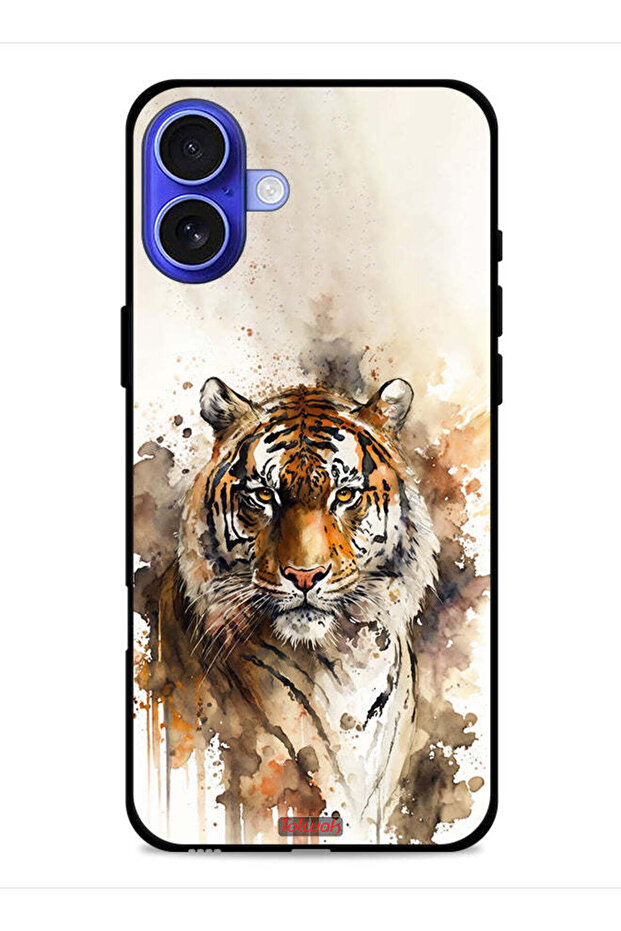 Apple iPhone 16 Plus Protective Case Cover Leopard Abstract Art