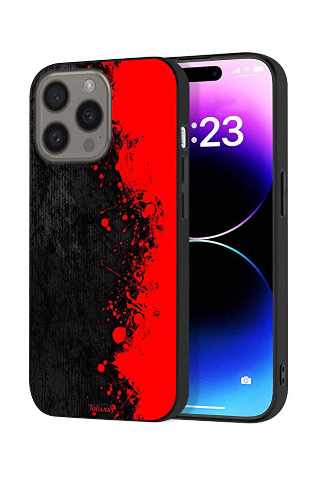 غطاء حماية لجهاز Apple iPhone 15 Pro Max بنمط تجريدي