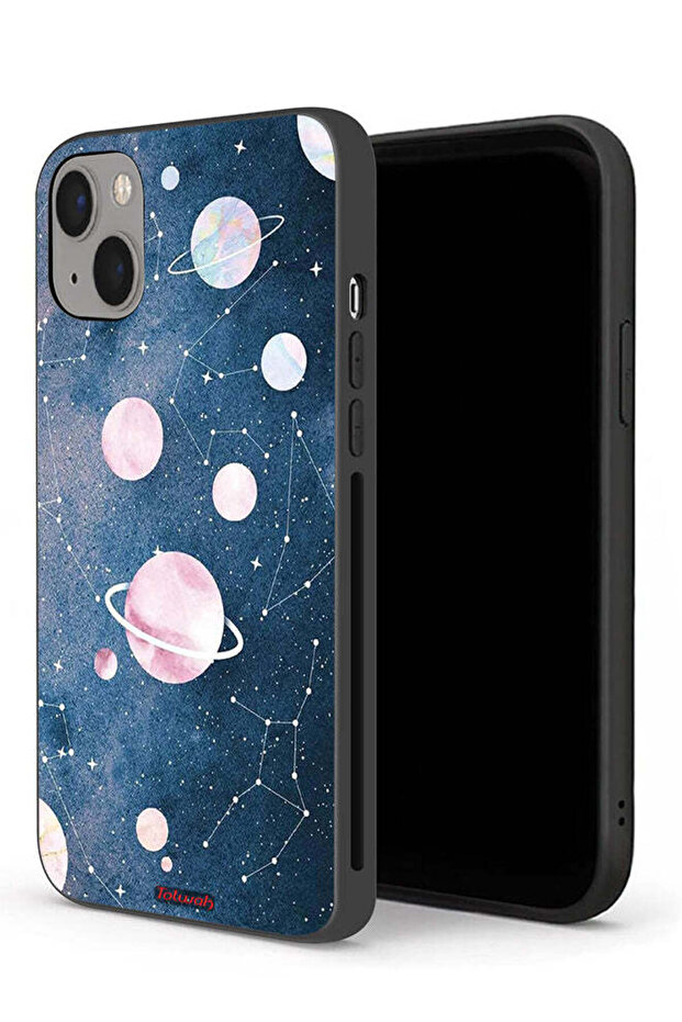 غطاء حماية لجهاز Apple iPhone 13 mini برسومات فنية فضائية