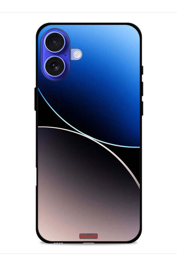 غطاء حماية لجهاز Apple iPhone 16 Plus بنمط خطوط منحنية