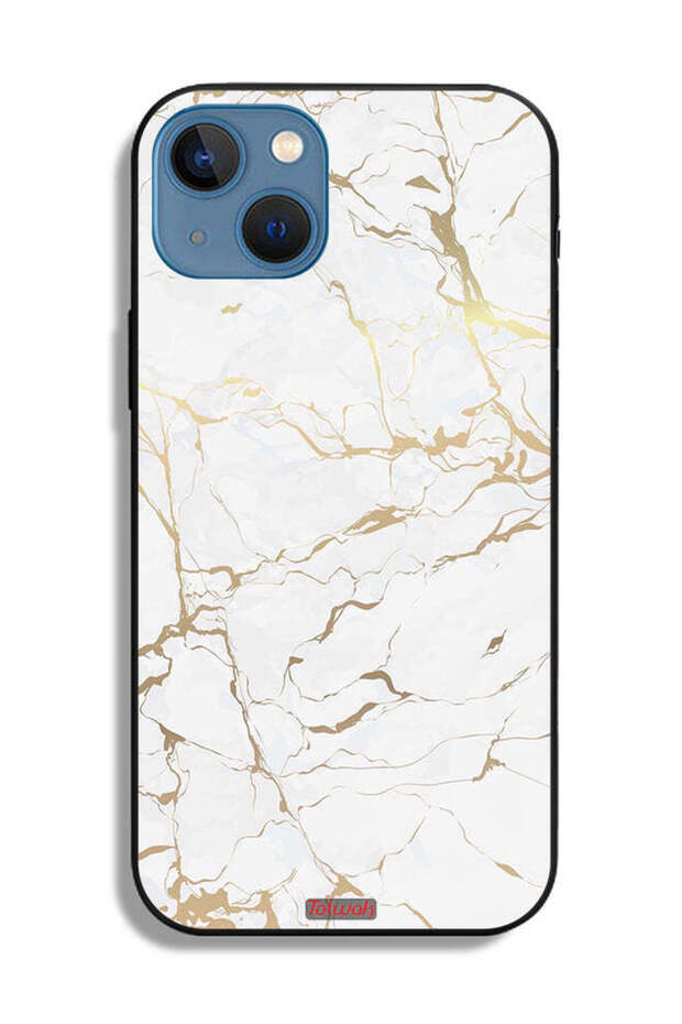 جراب حماية لجهاز Apple iPhone 13 بنمط رخامي - 2