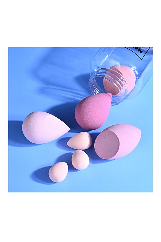 Makeup Sponge Set, Flippy, Premium, 7 pieces, pink - 3