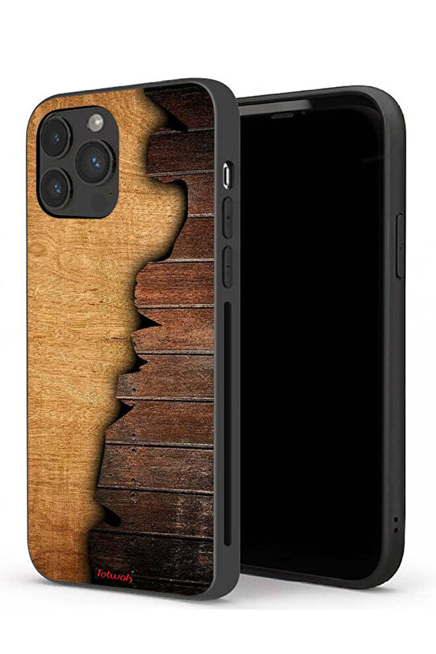Apple iPhone 13 Pro Protective Case Vintage Wood Pattern