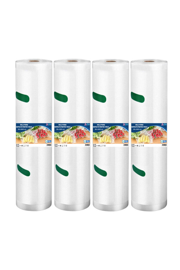 Set 4 role gofrate pentru vidare Sofia CONCEPT®, 28 x 600 cm, rezistente