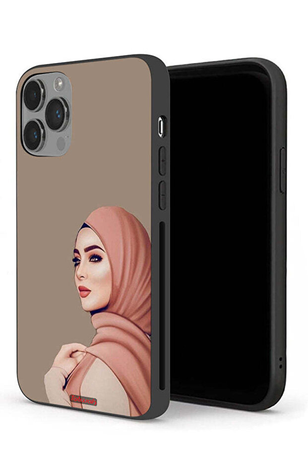 جراب حماية لجهاز Apple iPhone 14 Pro Max بطبعة فتاة محجبة جميلة