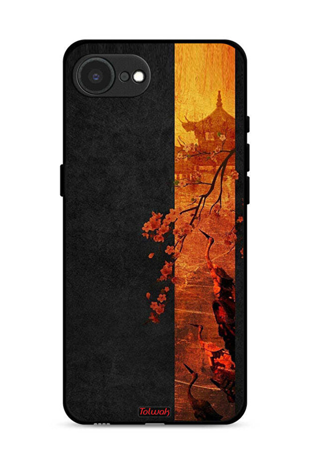 غطاء حماية لجهاز Apple iPhone 16e بألوان الخريف الفنية