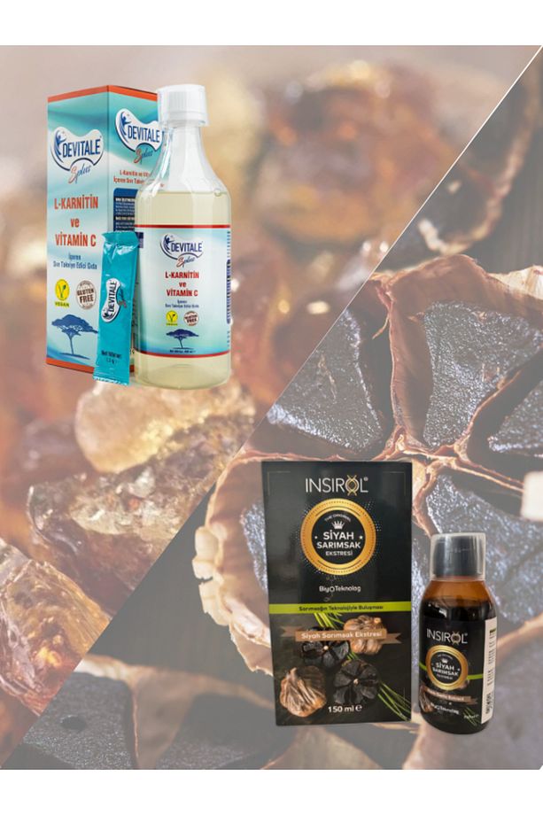 Devitale Splus 500 ml (L-Karnitin & C Vitamini) + INSIROL Siyah Sarımsak Ekstresi 150 ml - 4