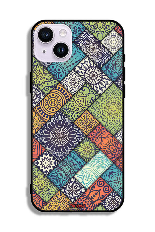 جراب حماية لجهاز Apple iPhone 14 بنمط ماندالا - 2