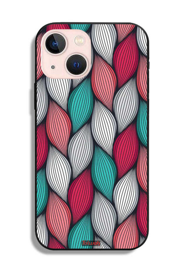 Apple iPhone 13 mini Protective Case Feather Pattern - 2