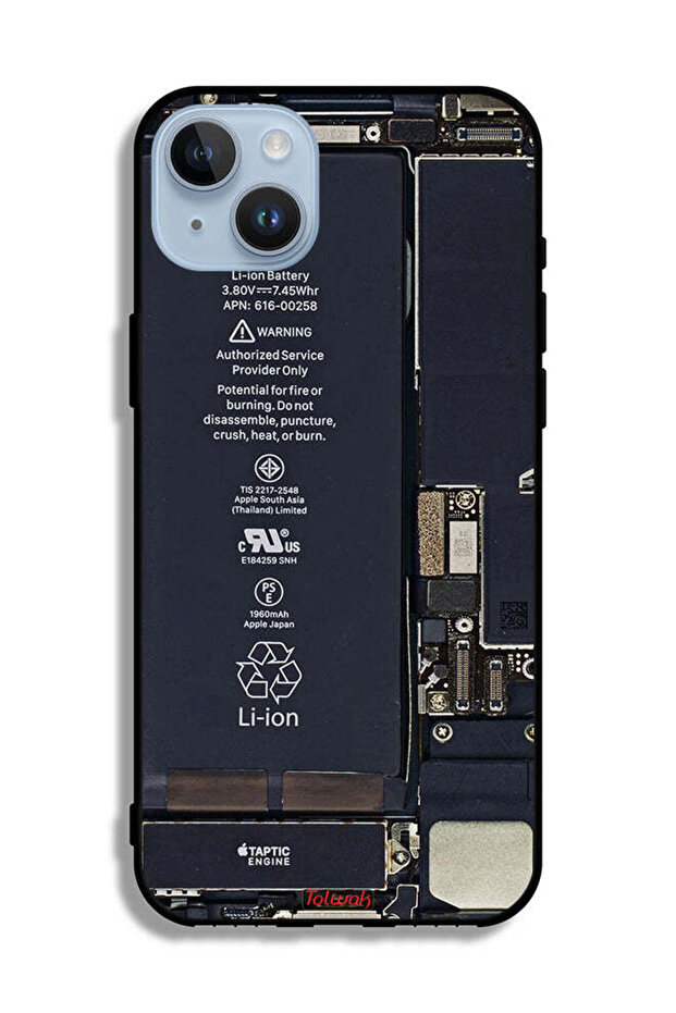 نمط دائرة الهاتف في جراب حماية لجهاز Apple iPhone 14 Plus - 2