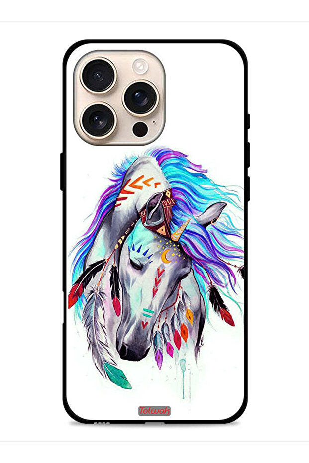 غطاء حماية لجهاز Apple iPhone 16 Pro Max بتصميم حصان