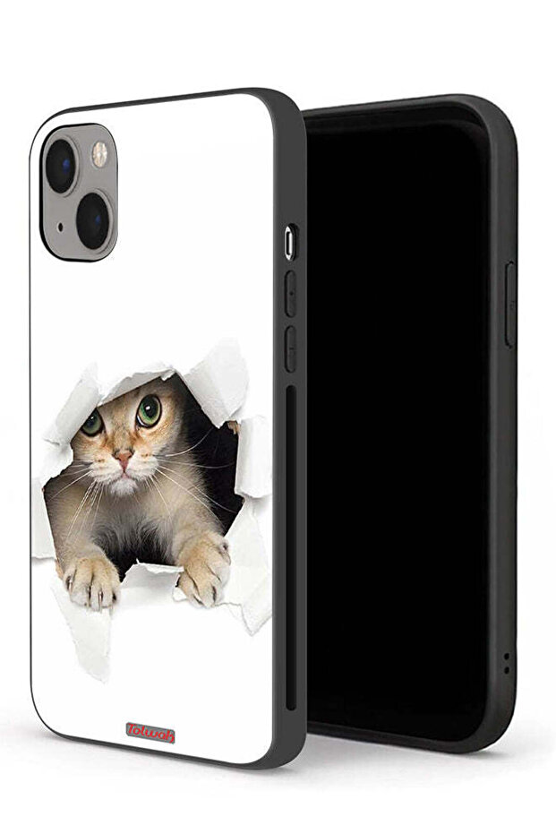 جراب حماية لجهاز Apple iPhone 13 mini بتصميم قطة