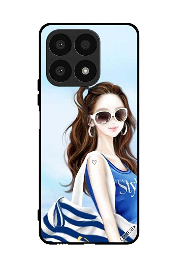 غطاء حماية لهاتف Honor X8a بتصميم قميص