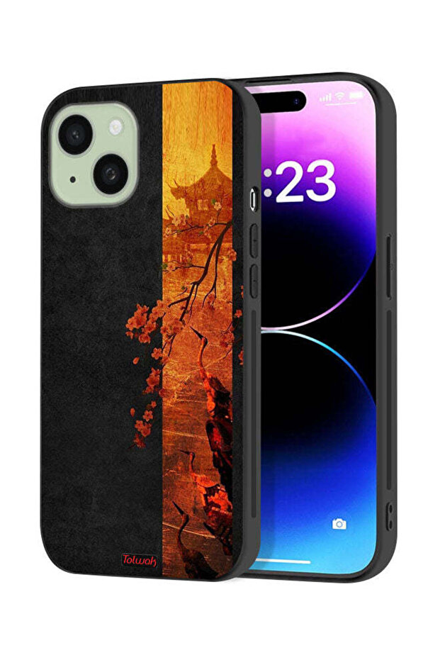 Apple iPhone 15 Plus Protective Case Cover Autumn Colors Art