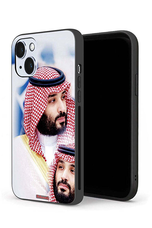 غطاء حماية لجهاز آيفون 14 بلس من تصميم محمد بن سلمان