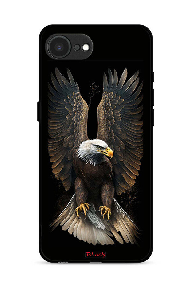 غطاء حماية لجهاز Apple iPhone 16e بتصميم أجنحة نسر منتشرة - 1