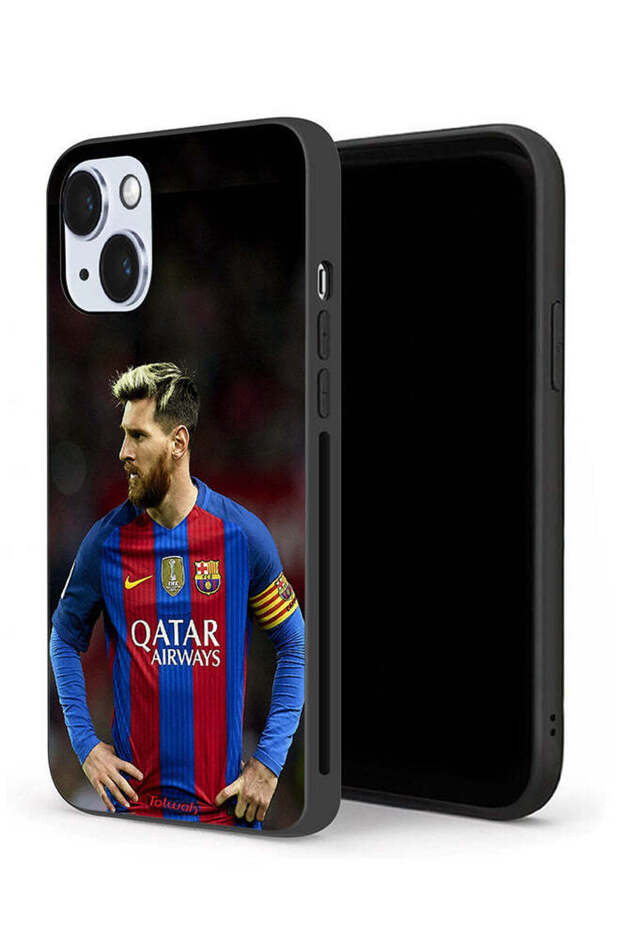 جراب حماية لهاتف Apple iPhone 14 Plus ميسي برشلونة