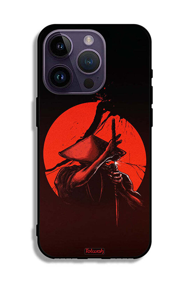 غطاء حماية لجهاز Apple iPhone 14 Pro بتصميم محارب السيف - 2