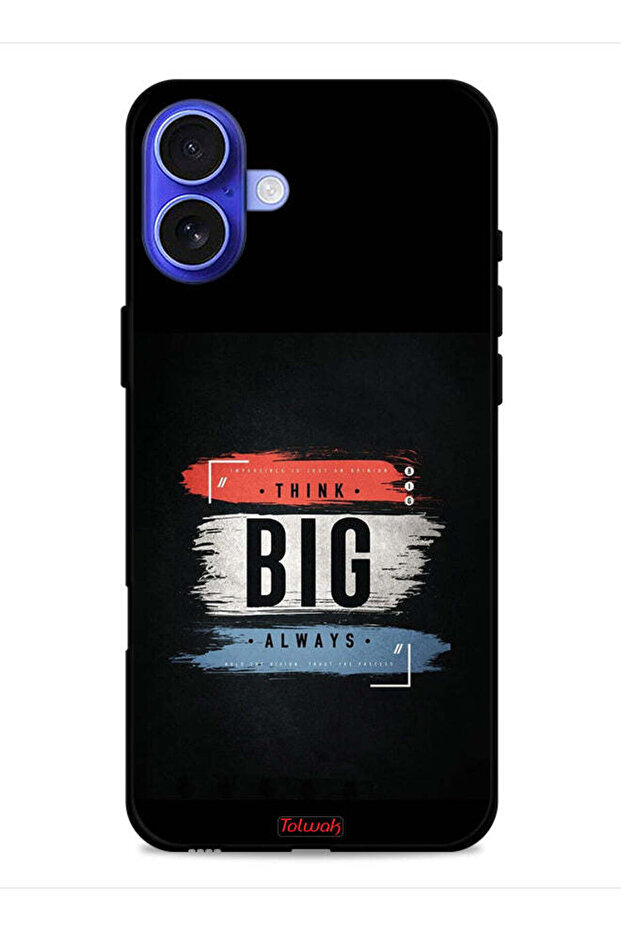 غطاء حماية لجهاز Apple iPhone 16 - فكر دائمًا بشكل كبير