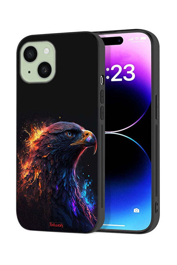 Apple iPhone 15 Plus Protective Case Cover Eagle Art