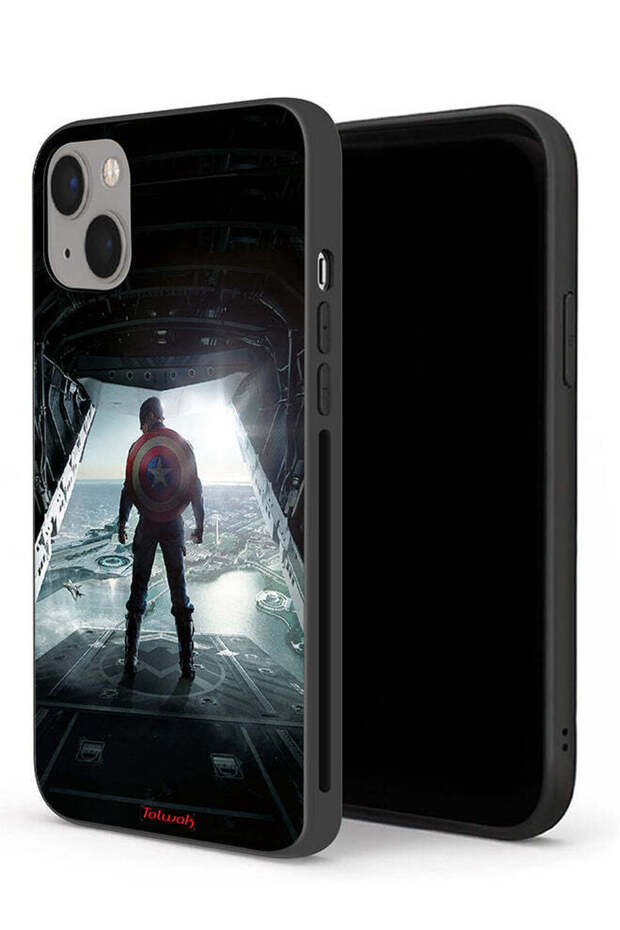 جراب حماية لجهاز Apple iPhone 13 mini بتصميم صورة كابتن أمريكا