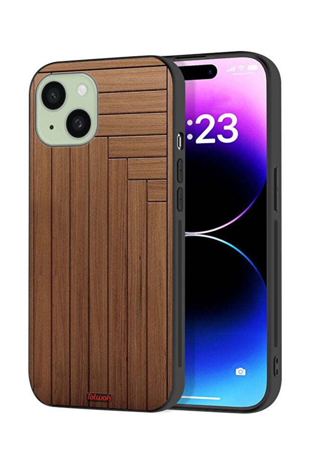 غطاء حماية لجهاز Apple iPhone 15 Plus بنمط باب - 1