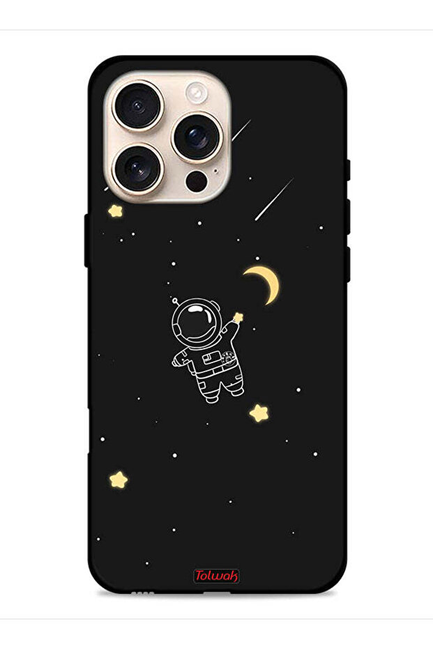 غطاء حماية لجهاز Apple iPhone 16 Pro Max بتصميم رائد فضاء