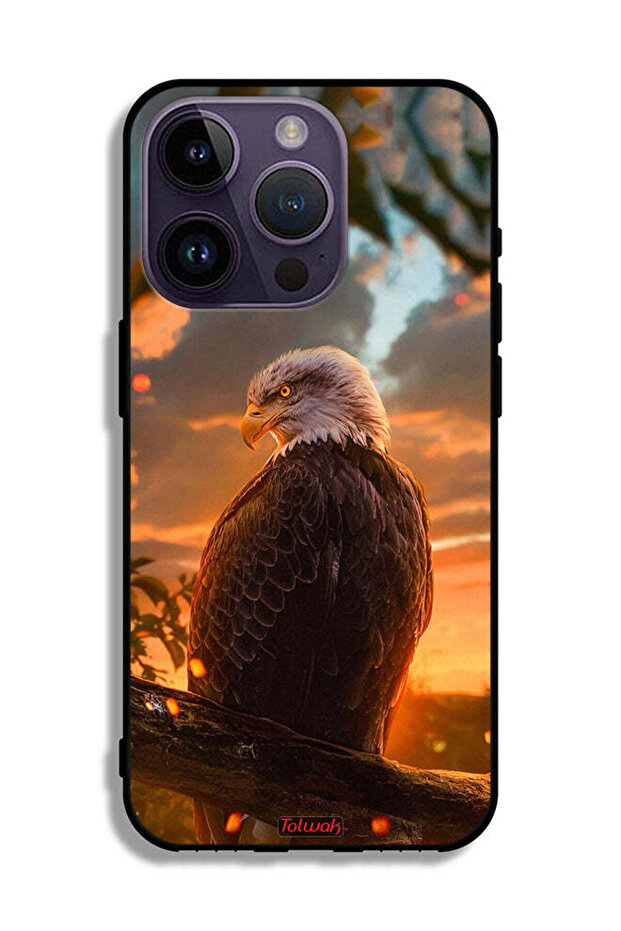 جراب حماية لجهاز Apple iPhone 14 Pro بتصميم النسر - 2