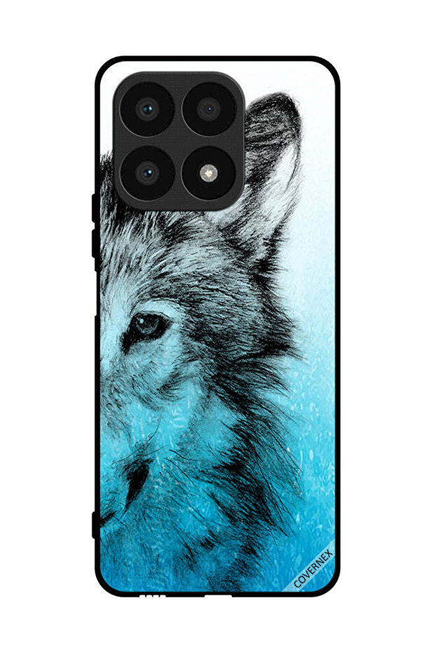 غطاء حماية لهاتف Honor X8a - نصف وجه ذئب