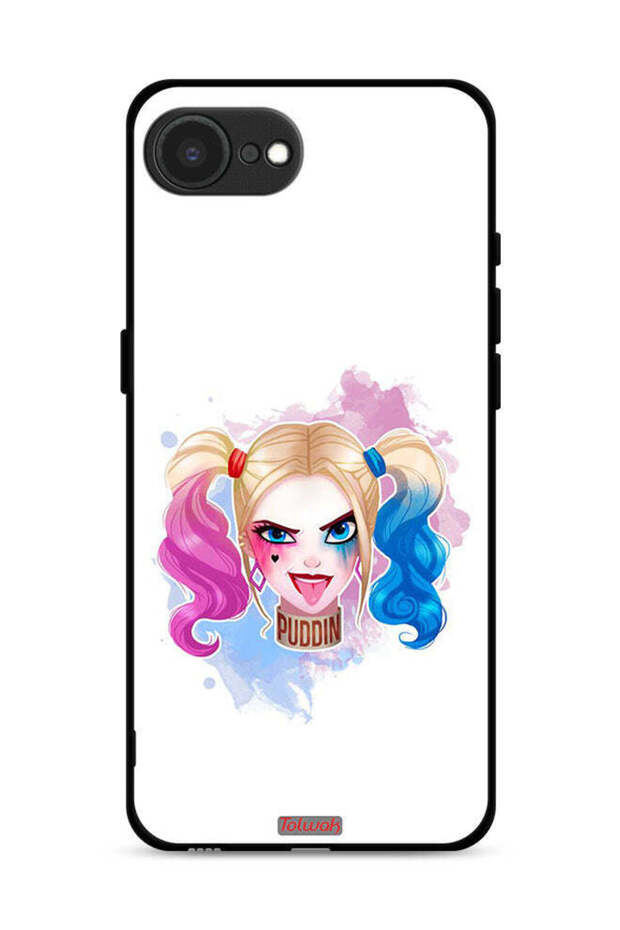 غطاء حماية لجهاز Apple iPhone 16e برسومات هارلي كوين