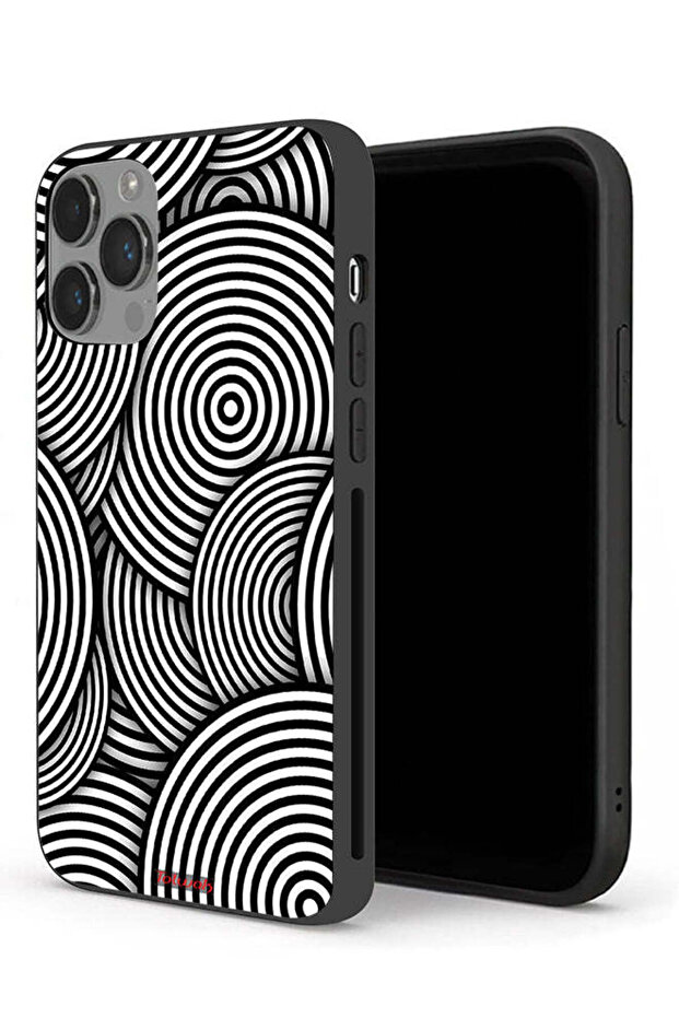 جراب حماية لجهاز Apple iPhone 14 Pro بنمط دوائر وهمية - 1