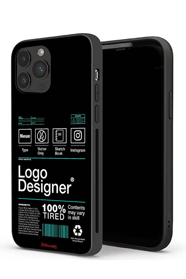 Apple iPhone 13 Pro Protective Case Logo Designer Sticker