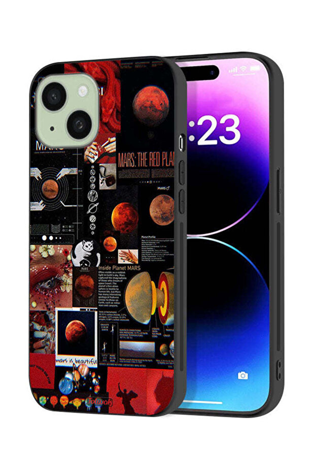 Apple iPhone 15 Plus Protective Case Cover Mars Art