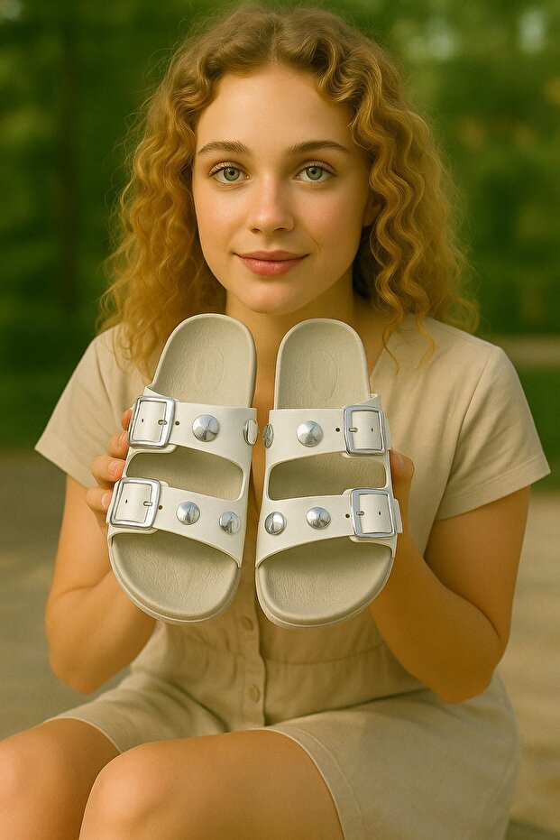 Stoned Stylish Design Soft Orthopedic Sole Daily Slippers