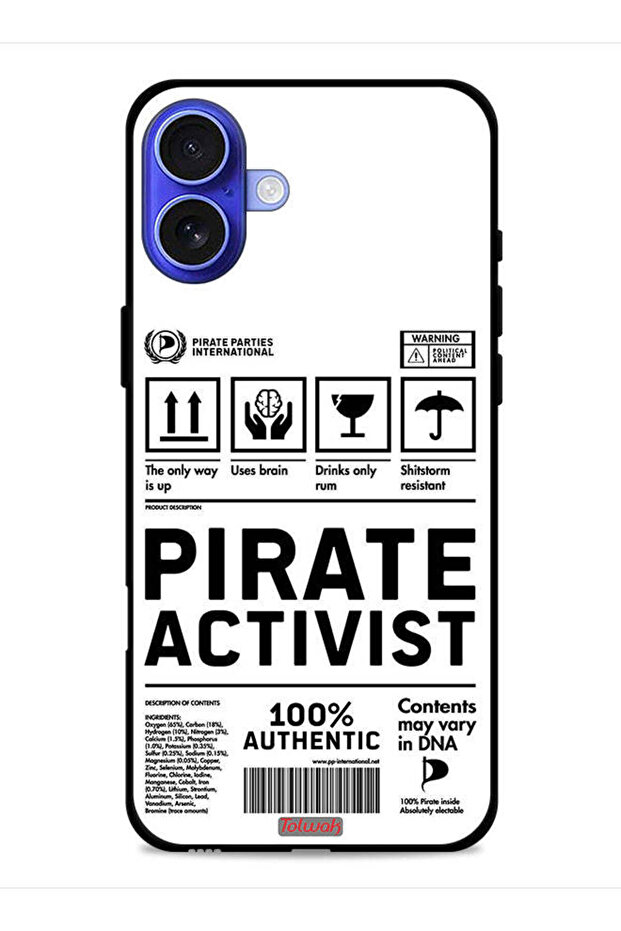 Apple iPhone 16 Plus Protective Case Cover Private Activist Sticker