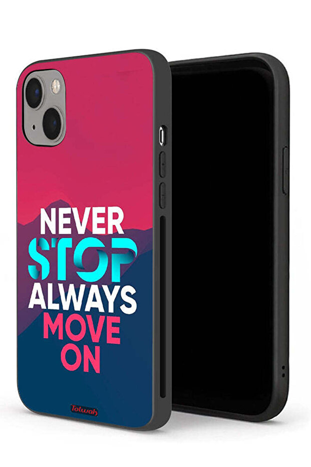جراب حماية لجهاز Apple iPhone 13 mini، لا تتوقف أبدًا، تحرك دائمًا