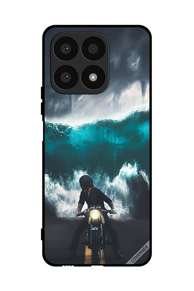 غطاء حماية لهاتف Honor X8a - فن موجة الماء