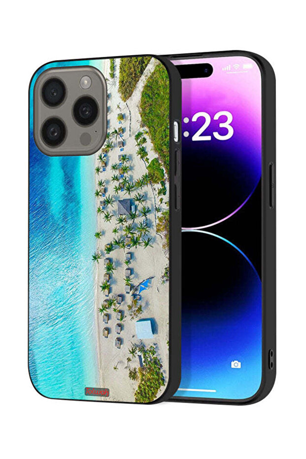 غطاء حماية لجهاز Apple iPhone 15 Pro Max - لون الشاطئ