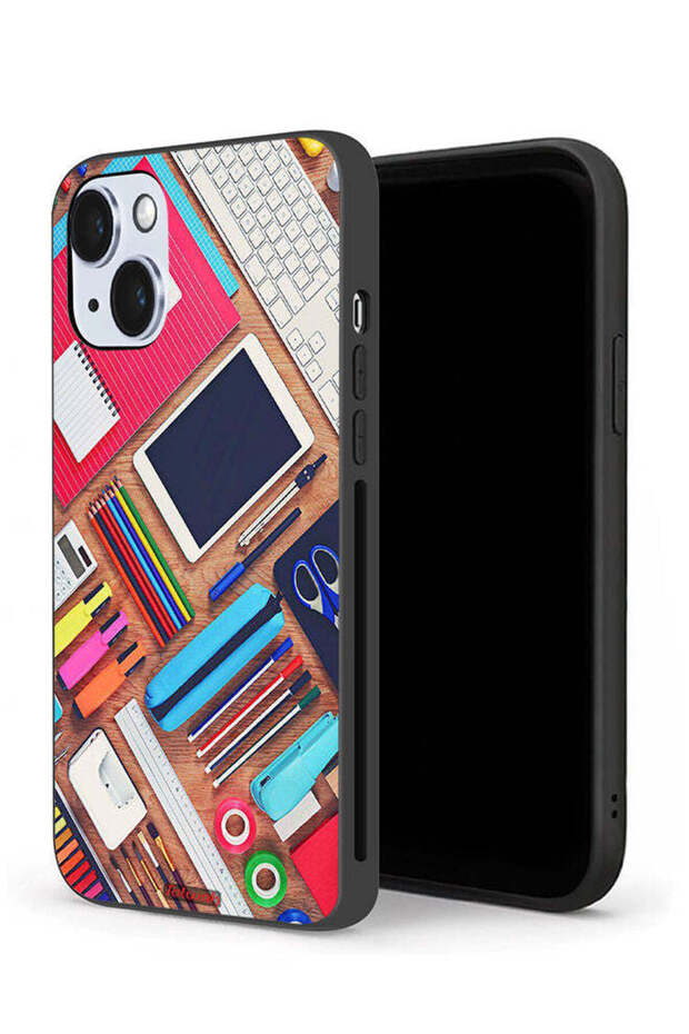جراب حماية لجهاز Apple iPhone 14 Plus بتصميم مكتب الهوايات للفتيات