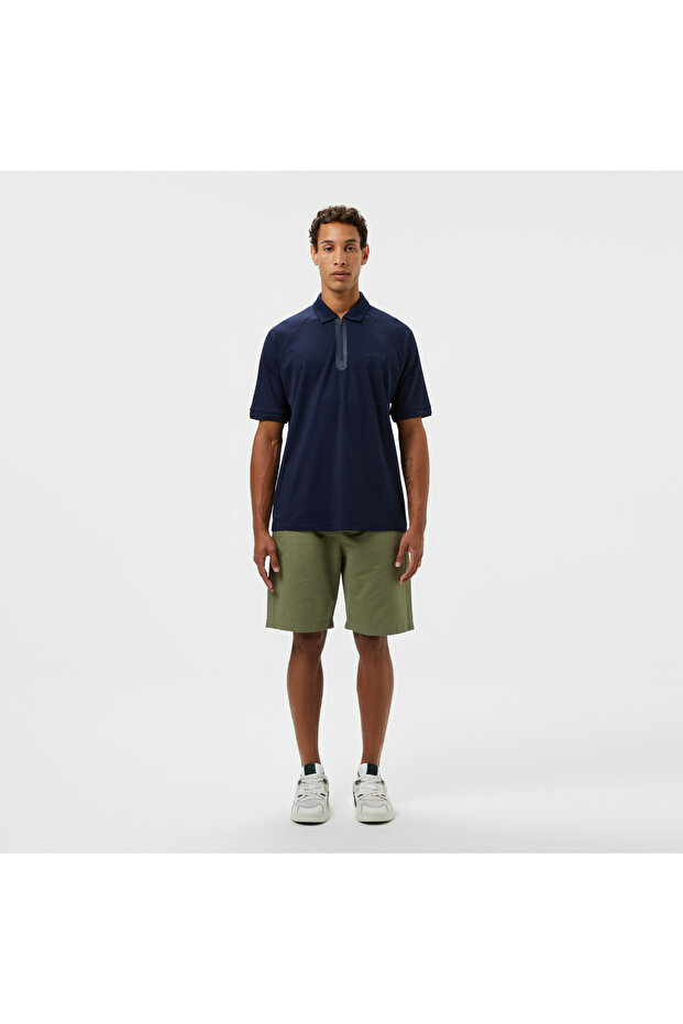 Erkek Relaxed Fit Haki Bermuda Şort - 1