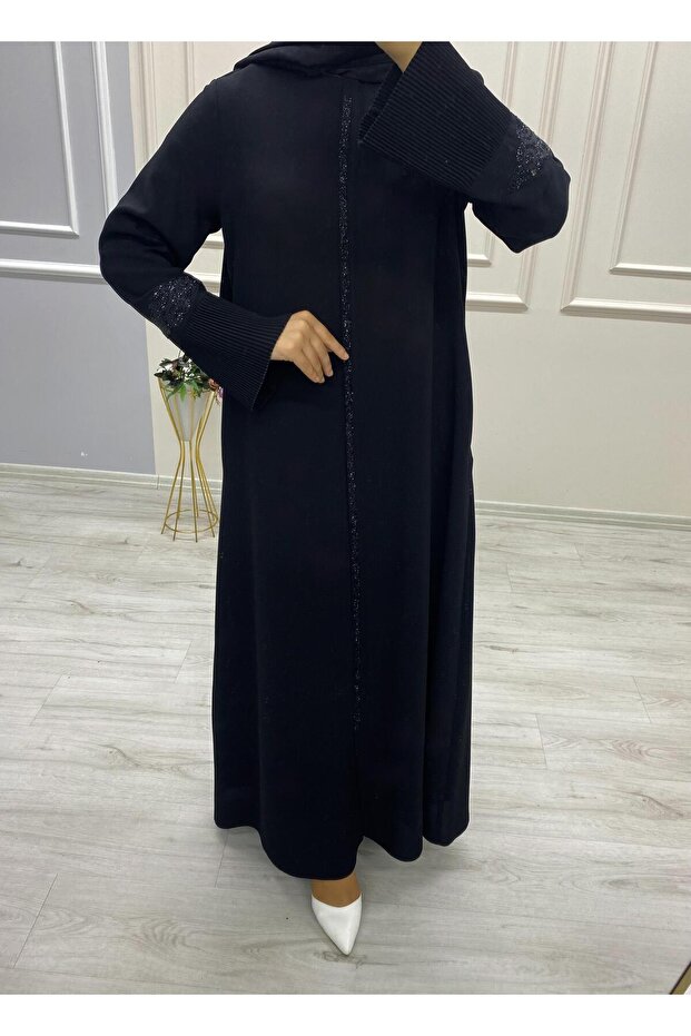 KOL DETAYI PİLİSELİ FERACE - 1