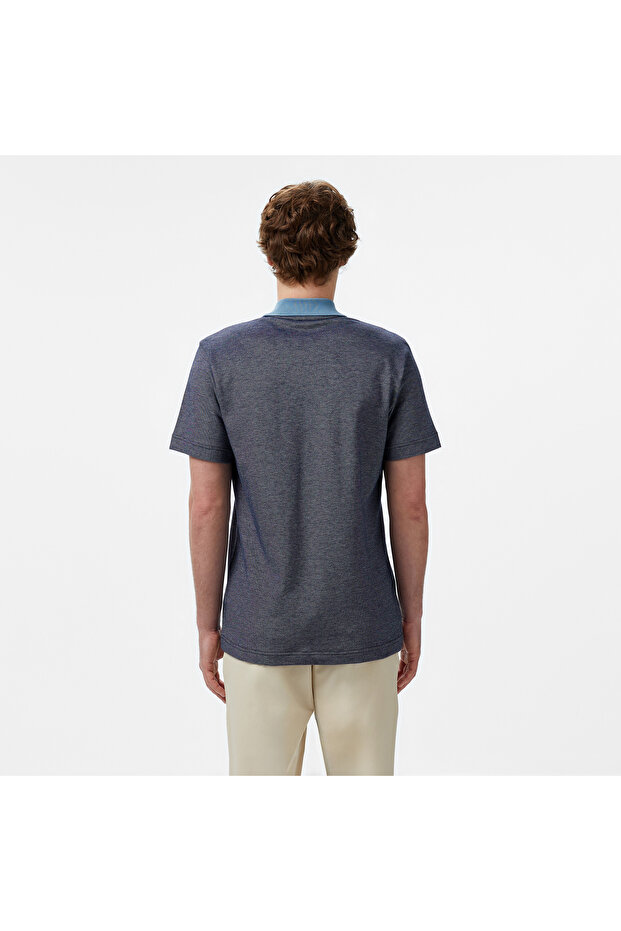 Erkek Oversize Fit Lacivert Polo - 2