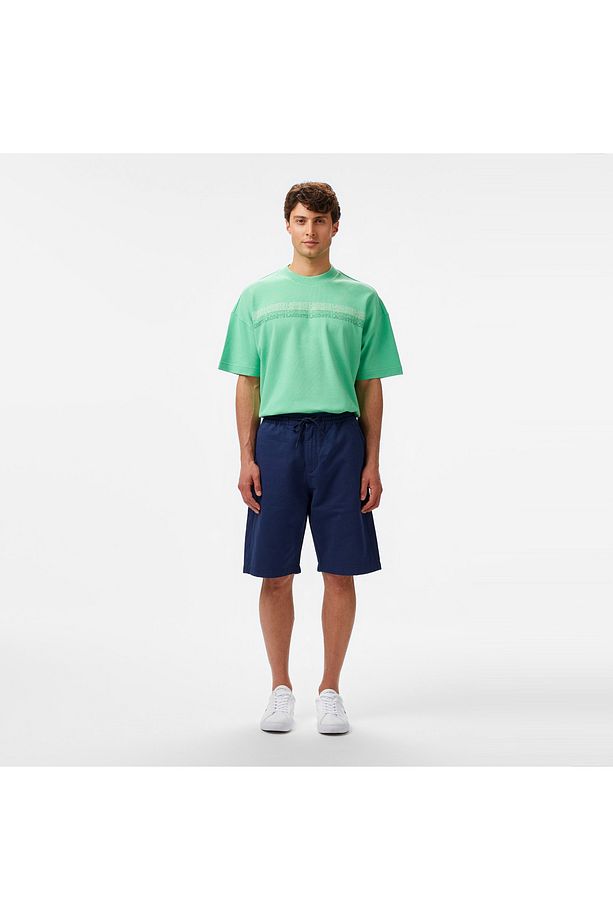 Erkek Relaxed Fit Lacivert Bermuda Şort - 1