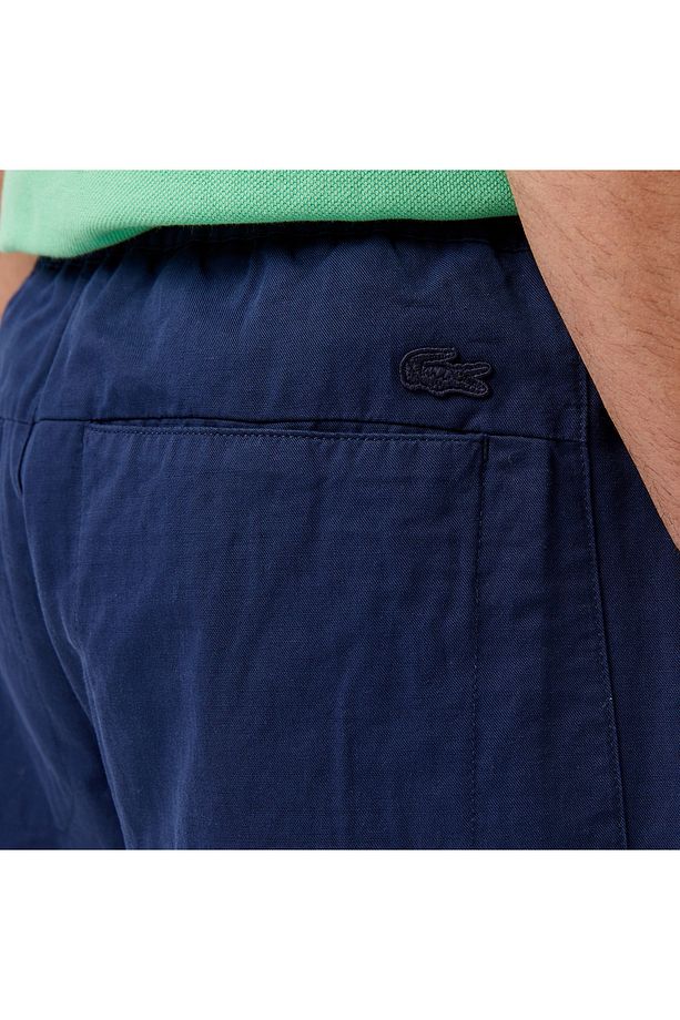 Erkek Relaxed Fit Lacivert Bermuda Şort - 5