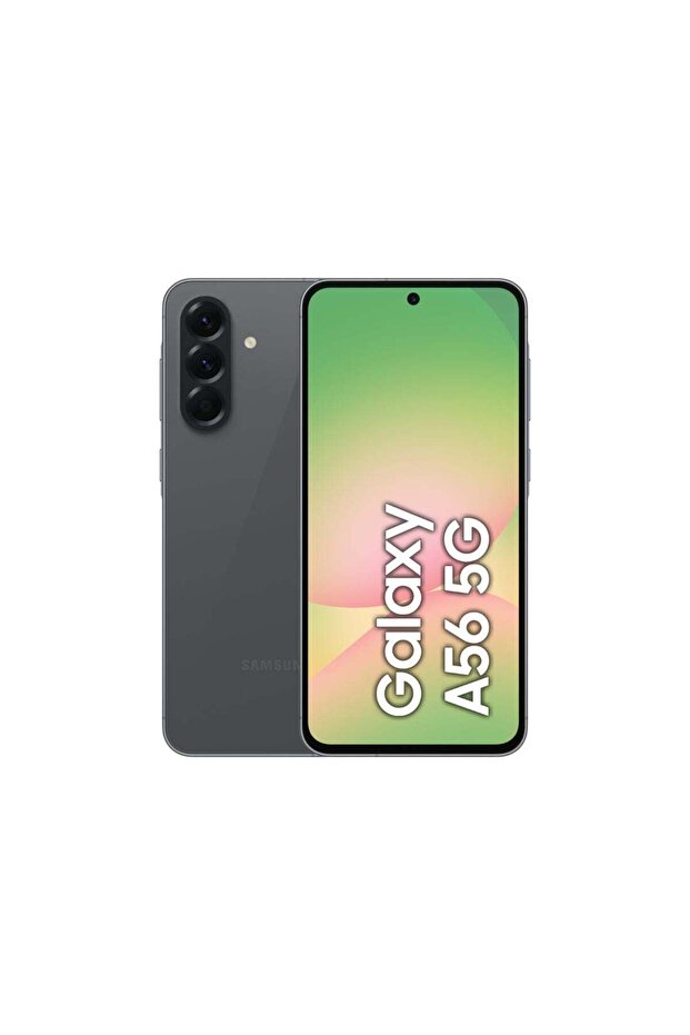 هاتف Galaxy A56 5G ثنائي الشريحة، لون جرافيت رائع، ذاكرة وصول عشوائي (RAM) سعة 12 جيجابايت، وذاكرة تخزين سعة 256 جيجابايت - الإصدار الدولي